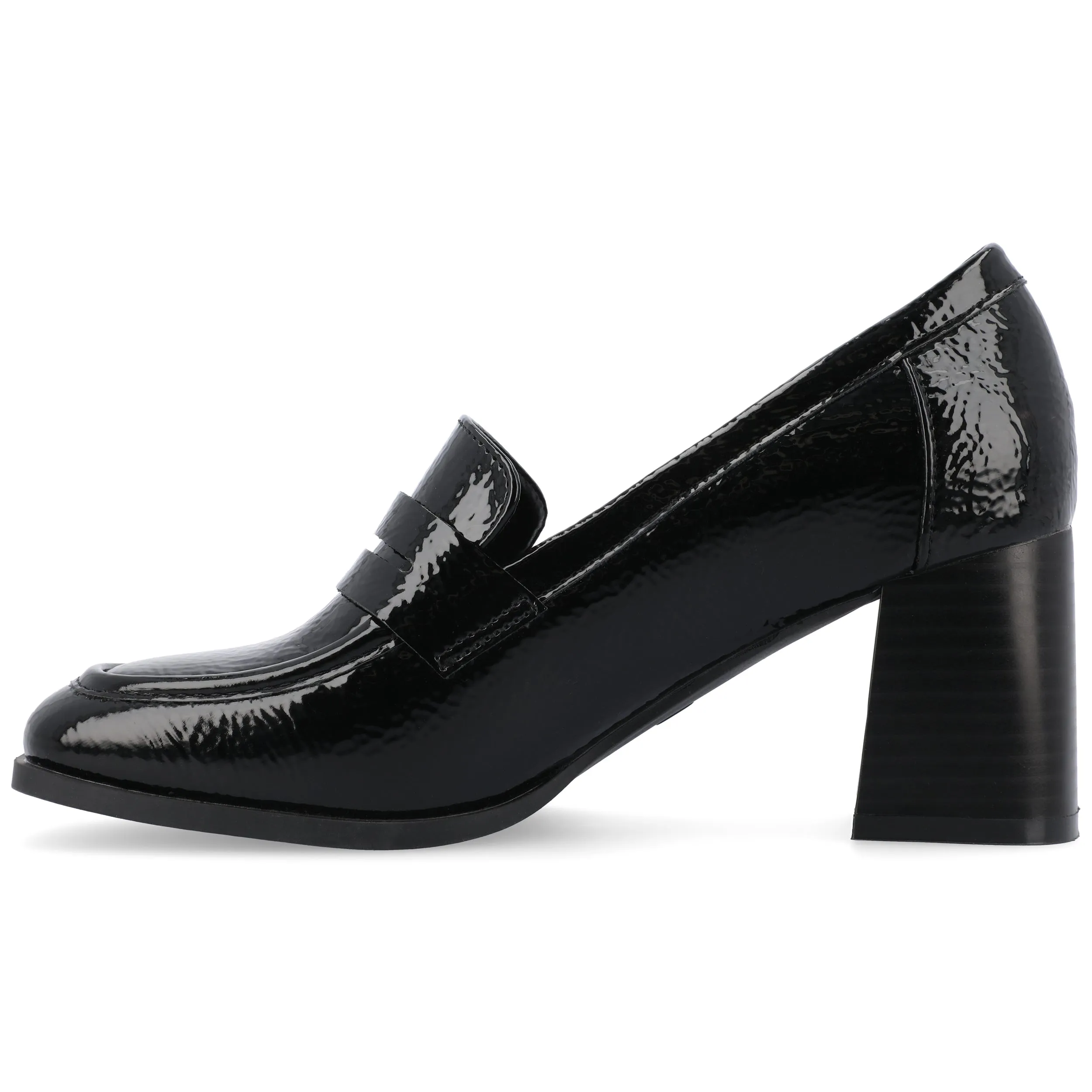 MALLEAH BLOCK HEEL LOAFERS IN WIDE sold by Journee Collection product image thumbnail 4