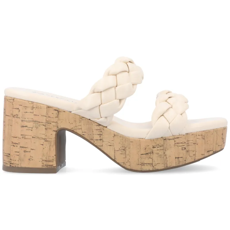 KYAA HEELED SANDALS IN FAUX LEATHER sold by Journee Collection