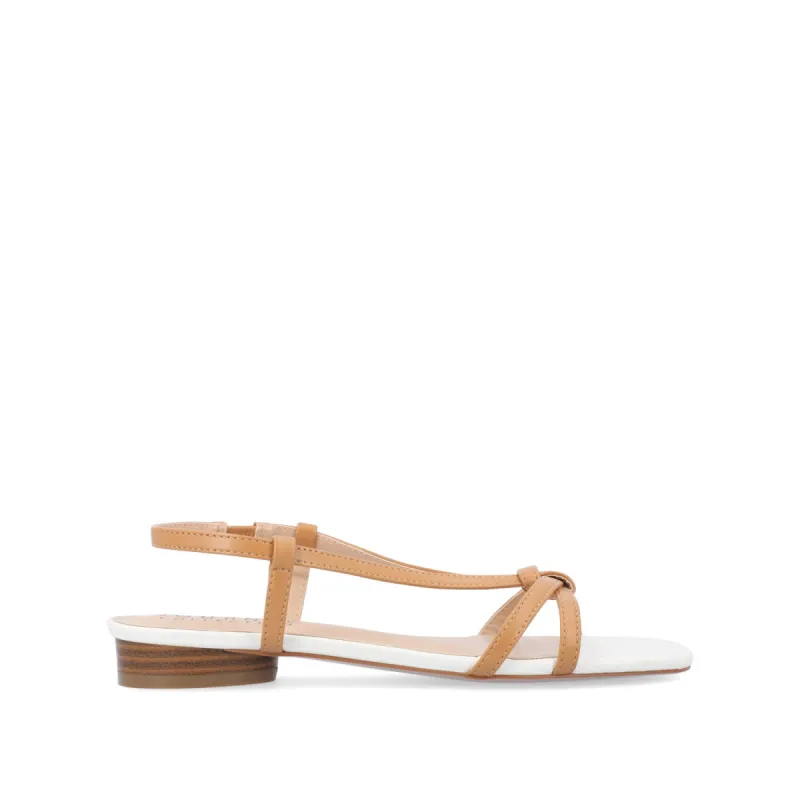BRIDGET MULTI STRAP SANDALS IN FAUX LEATHER sold by Journee Collection
