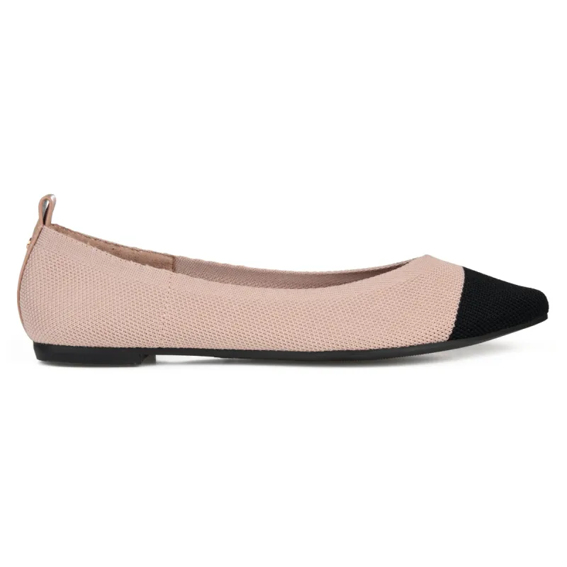 VEATA KNIT FABRIC FLAT IN WIDE sold by Journee Collection