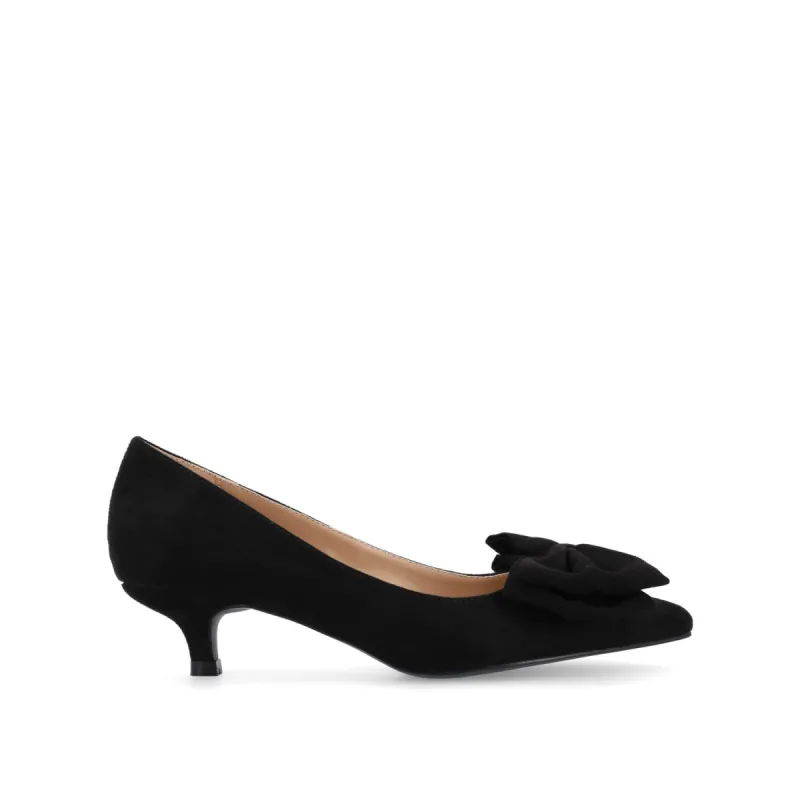 ORANA KITTEN HEELS IN FAUX SUEDE sold by Journee Collection