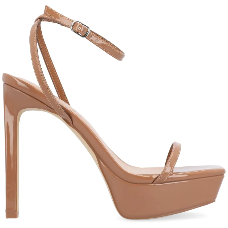 TELILAH STRAPPY STILETTO HEELS IN PATENT sold by Journee Collection