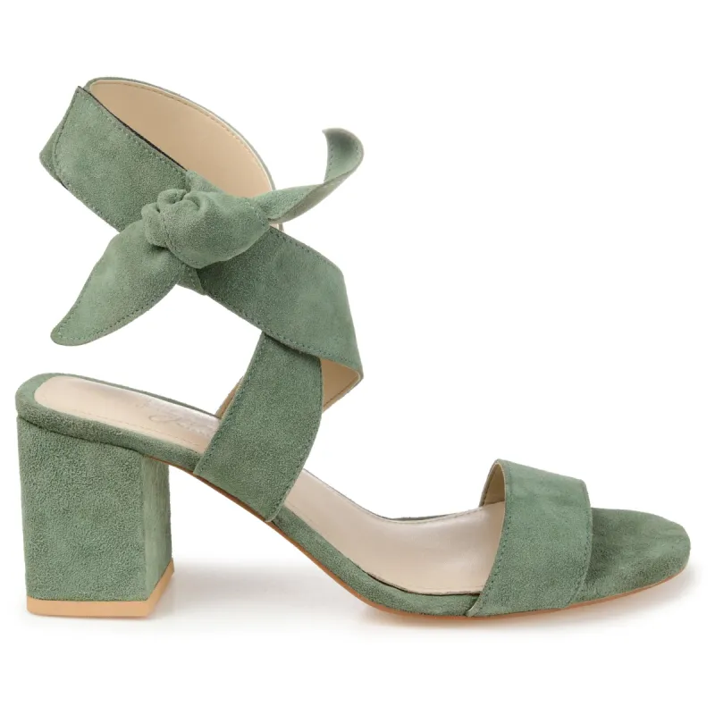 HETHER STRAPPY BLOCK HEELS IN SUEDE sold by Journee Collection