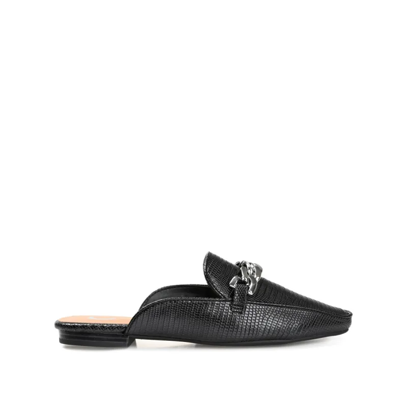 HAZINA MULED LOAFER FLATS IN LIZARD sold by Journee Collection
