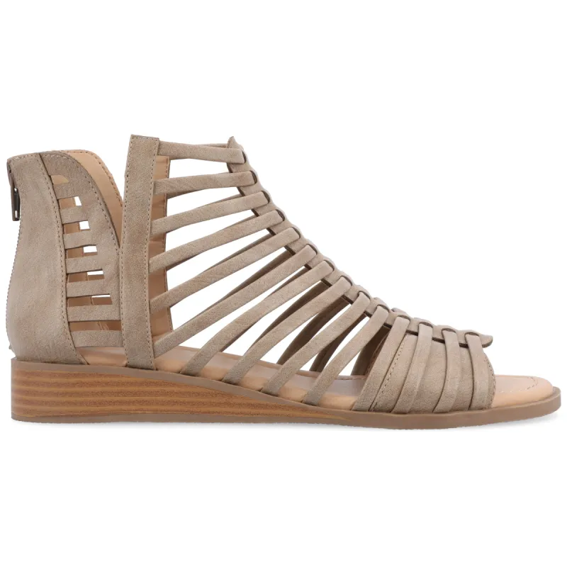DELILAH GLADIATOR SANDALS IN WIDE sold by Journee Collection