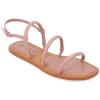 KARRIO MULTI STRAP SANDALS IN FAUX LEATHER sold by Journee Collection