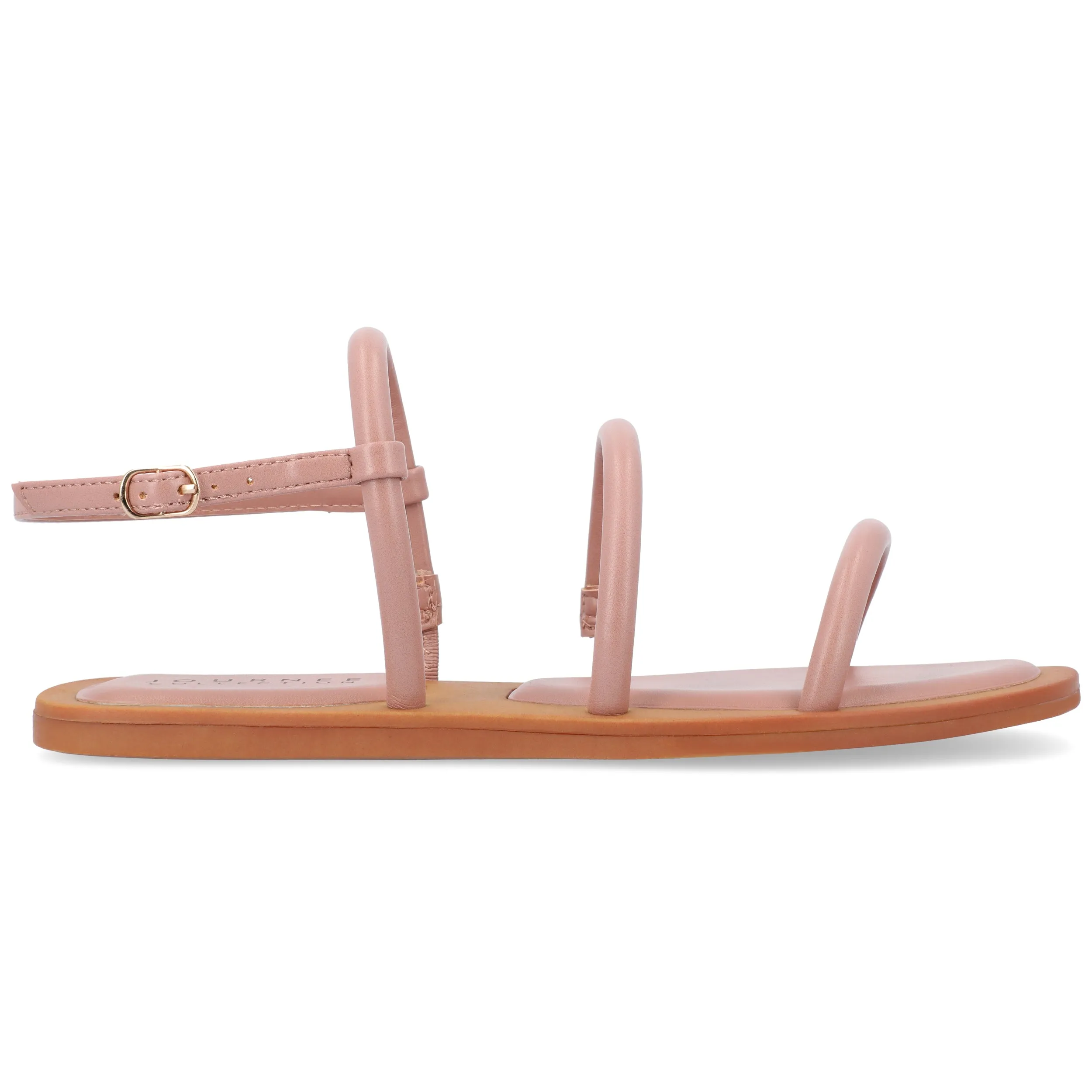 KARRIO MULTI STRAP SANDALS IN FAUX LEATHER sold by Journee Collection