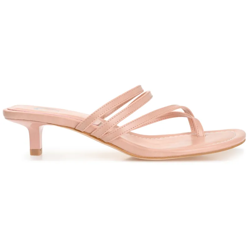 LETTIE HEELED SANDAL IN FAUX LEATHER sold by Journee Collection
