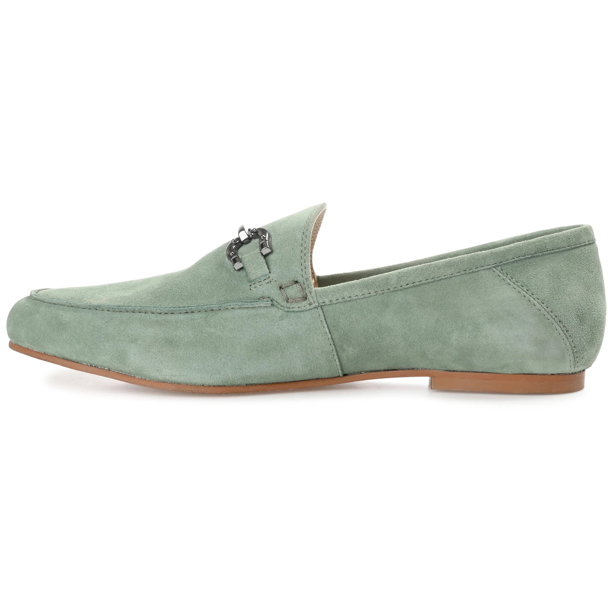 GIIA HORSE BIT LOAFER FLATS IN SUEDE sold by Journee Collection product image thumbnail 4