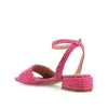 ADLEEY STRAPPY LOW BLOCK HEELS IN TWEED sold by Journee Collection