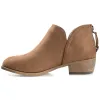 LIVVY ZIP-UP BOOTIES IN WIDE sold by Journee Collection