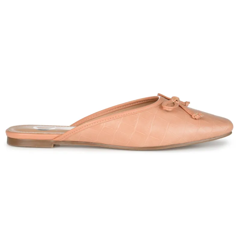 TAMMALA MULE BALLET FLAT IN CROCO sold by Journee Collection