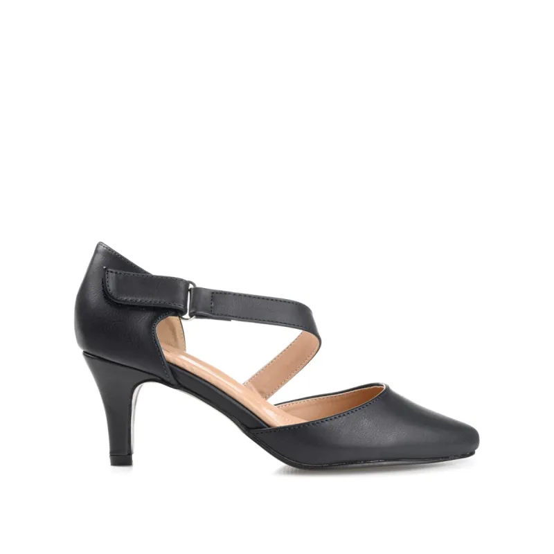 TILLIS D'ORSAY PUMP HEELS IN VEGAN LEATHER sold by Journee Collection