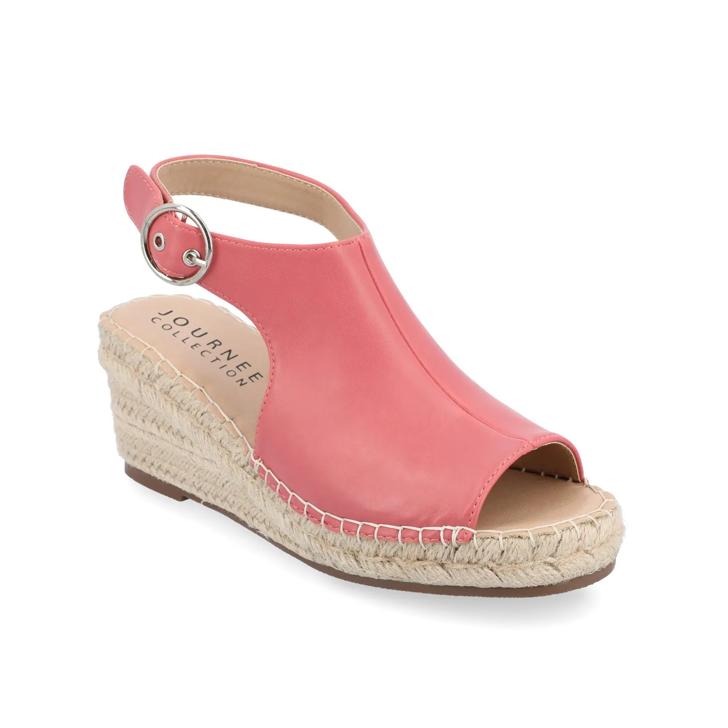 CREW ESPADRILLE WEDGE HEELED SANDALS sold by Journee Collection product image thumbnail 3
