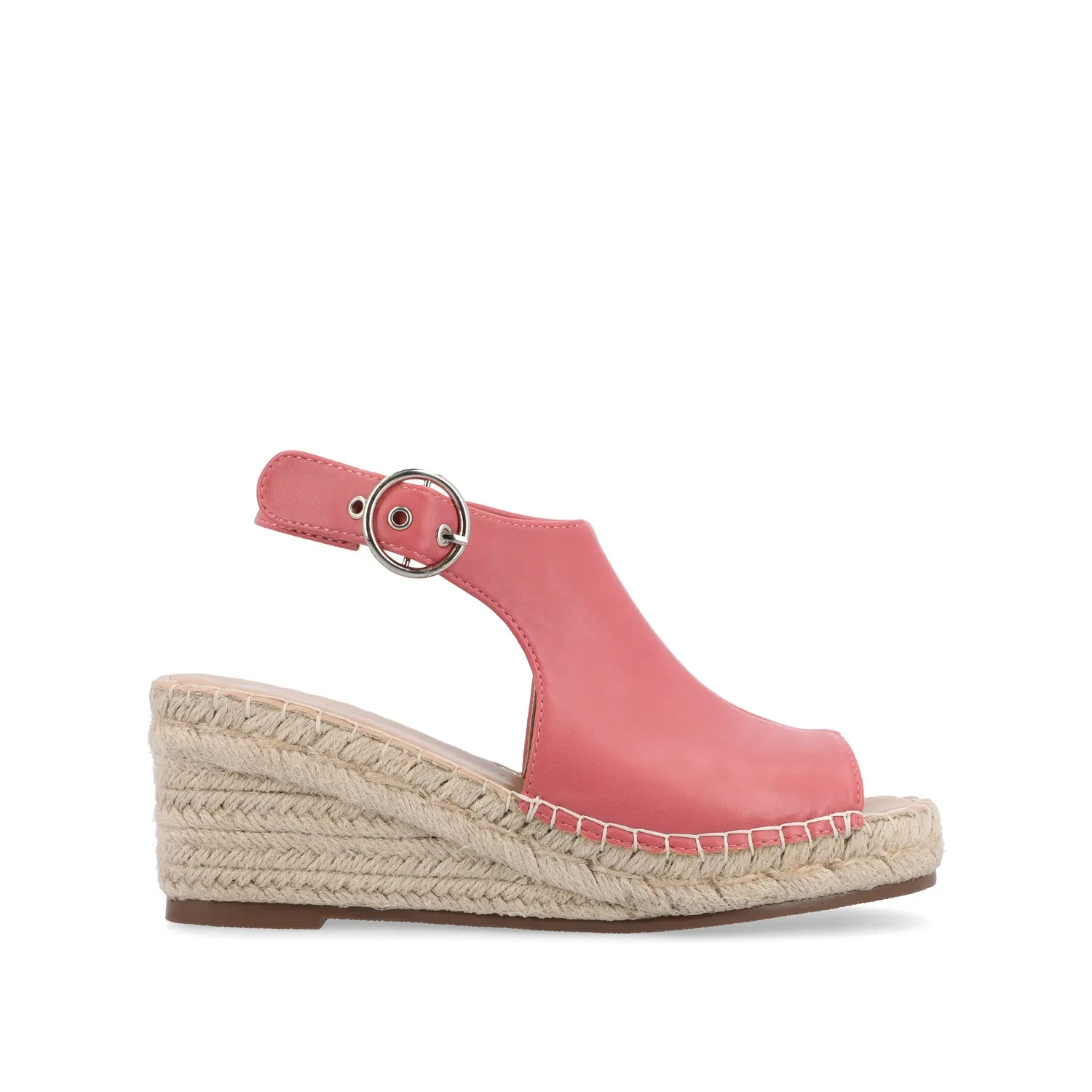 CREW ESPADRILLE WEDGE HEELED SANDALS sold by Journee Collection