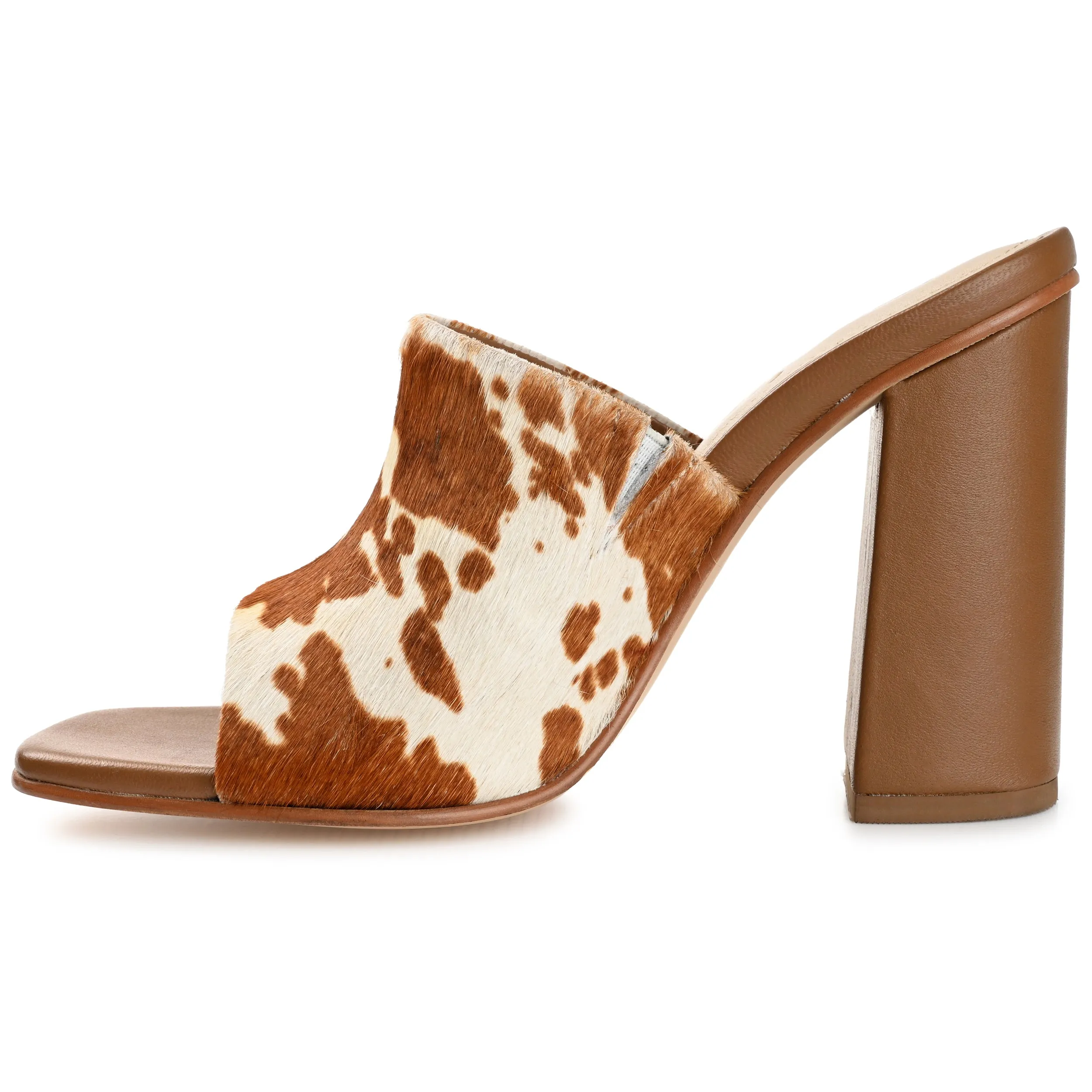 DEENA BLOCK HEELED MULES IN LEATHER sold by Journee Collection product image thumbnail 5