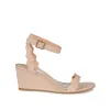LOUCIA STRAPPY WEDGE HEELS IN FAUX SUEDE sold by Journee Collection