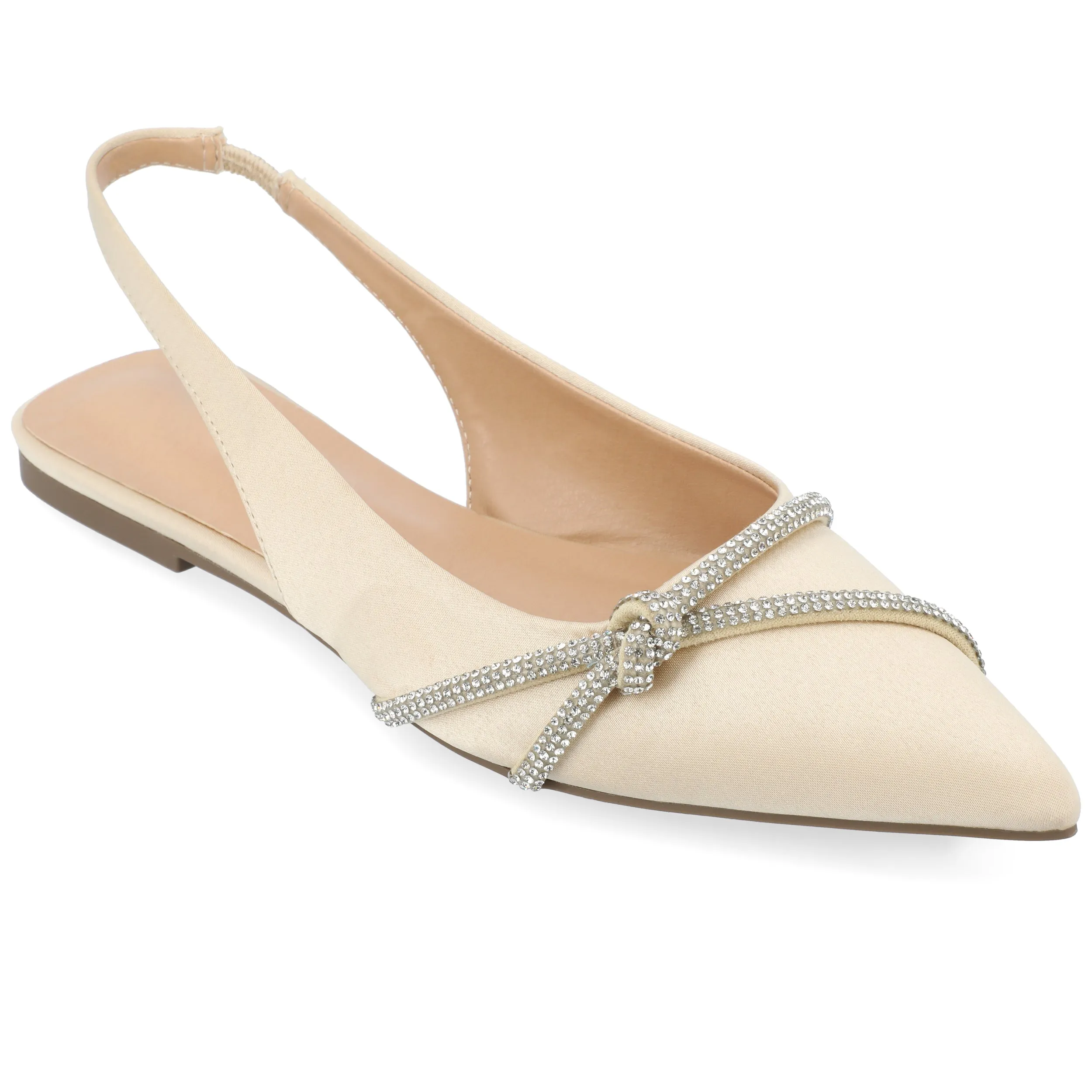 REBBEL FORMAL SLINGBACK FLATS IN SATIN sold by Journee Collection product image thumbnail 4