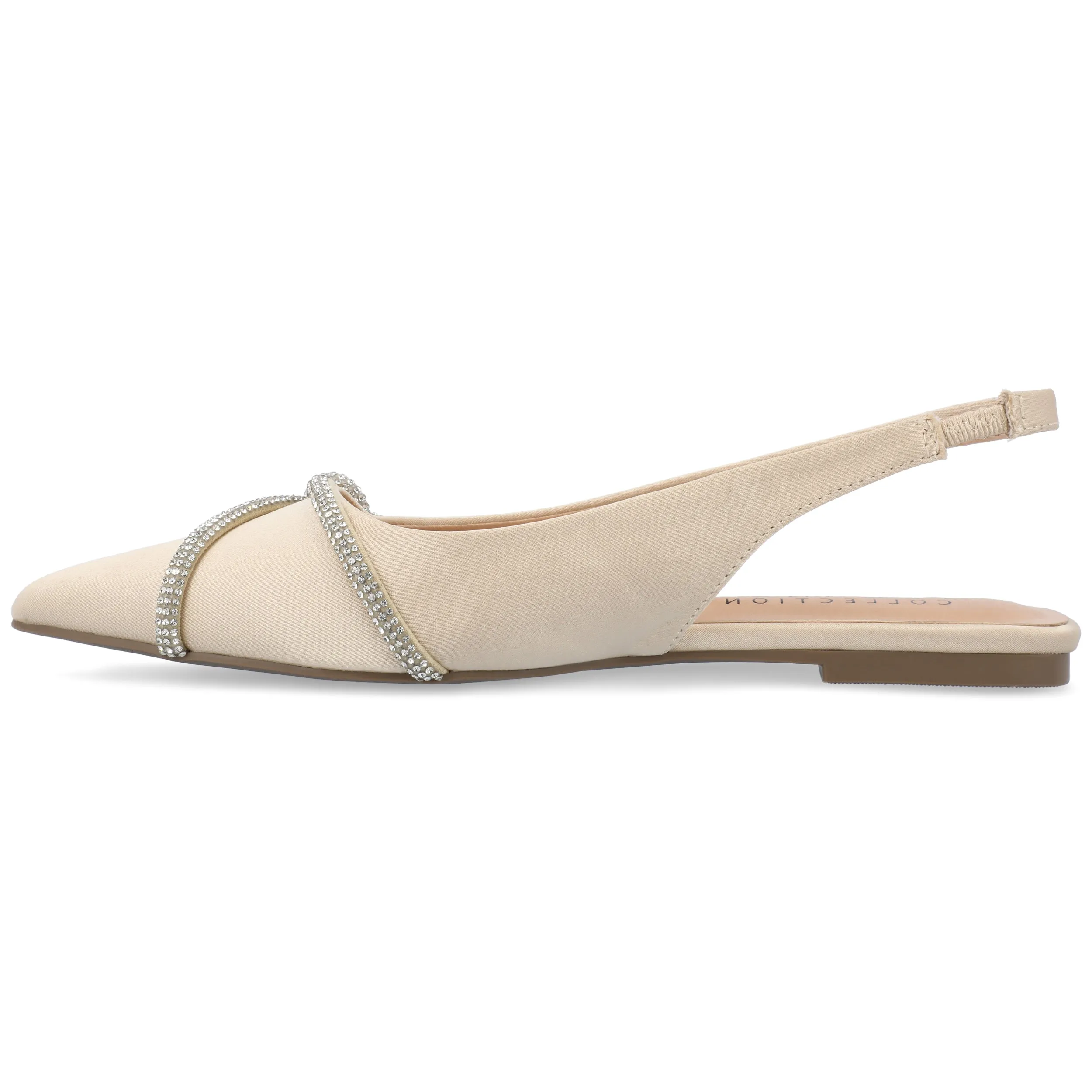 REBBEL FORMAL SLINGBACK FLATS IN SATIN sold by Journee Collection product image thumbnail 5