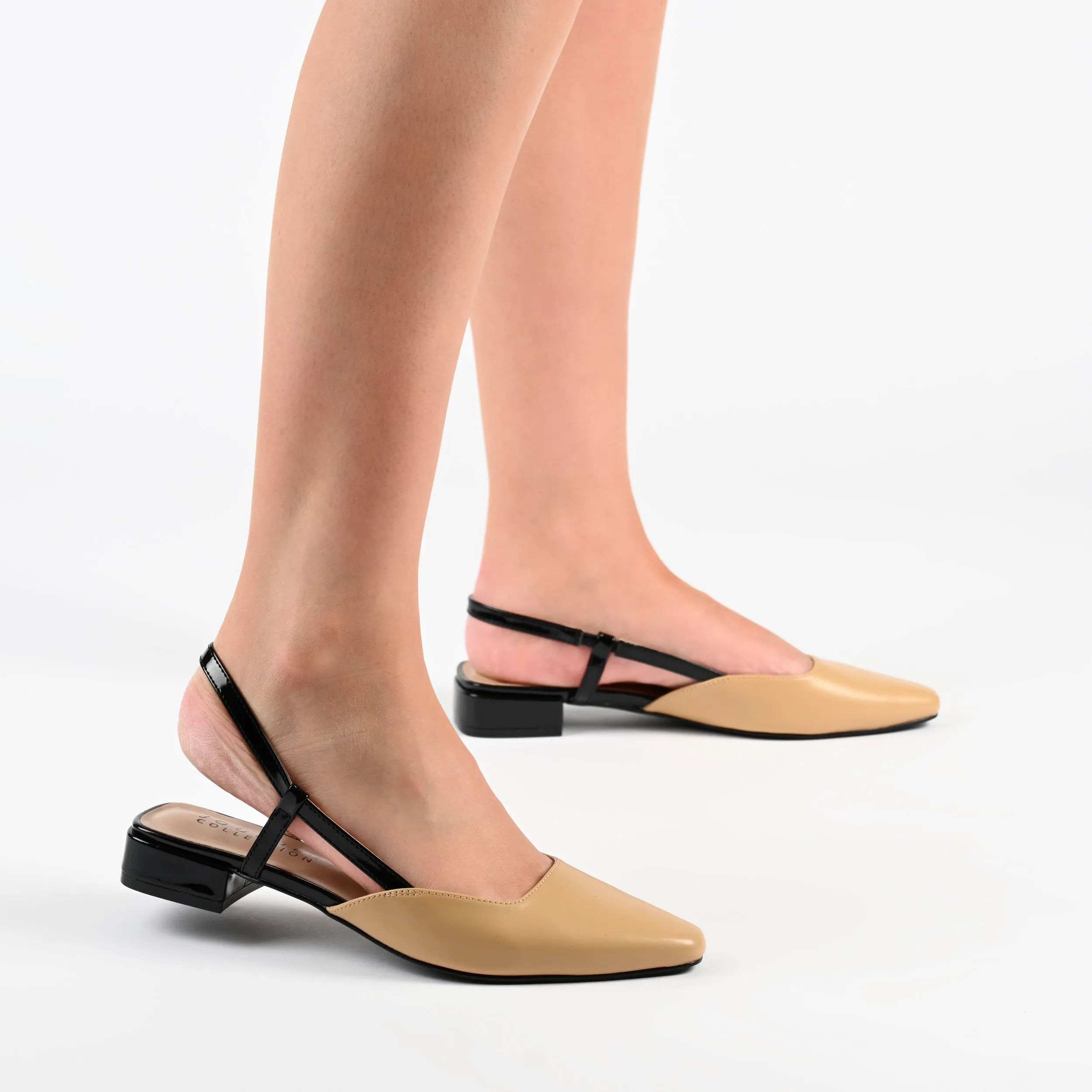 PAISLEE SLINGBACK FLATS IN LEATHER sold by Journee Collection product image thumbnail 2