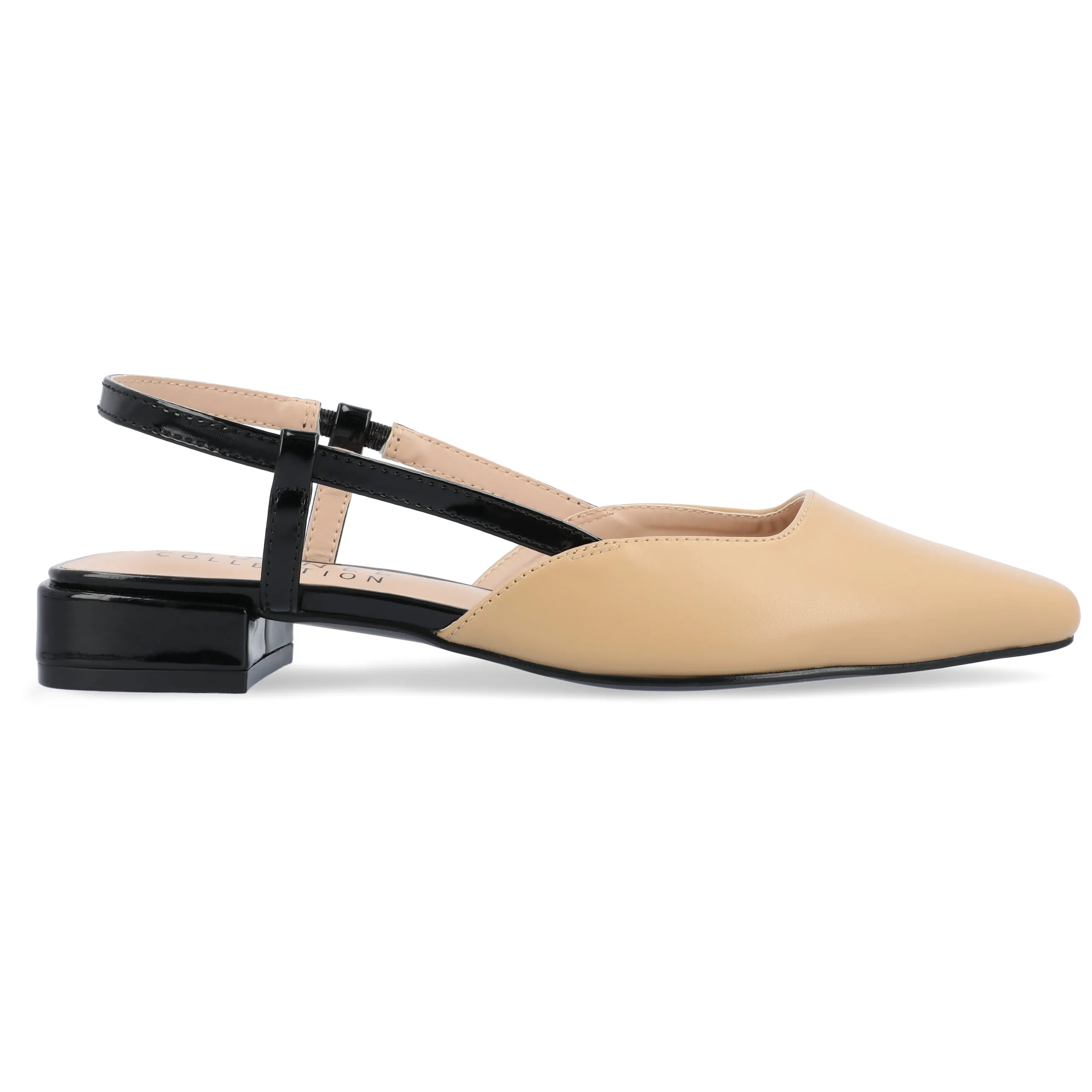 PAISLEE SLINGBACK FLATS IN LEATHER sold by Journee Collection