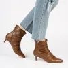 CHEVI POINTED-TOE BOOTIES IN FAUX LEATHER sold by Journee Collection