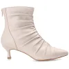 CHEVI POINTED-TOE BOOTIES IN FAUX LEATHER sold by Journee Collection