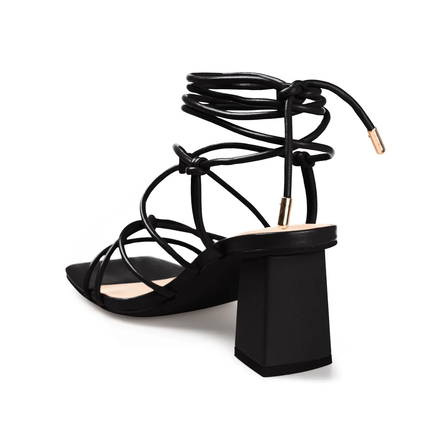 HARPR STRAPPY HEELS IN FAUX LEATHER sold by Journee Collection product image thumbnail 5