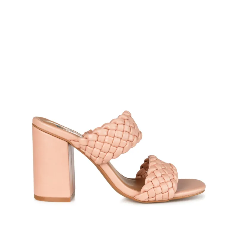 MELISSA MULE BLOCK HEELS IN WIDE sold by Journee Collection