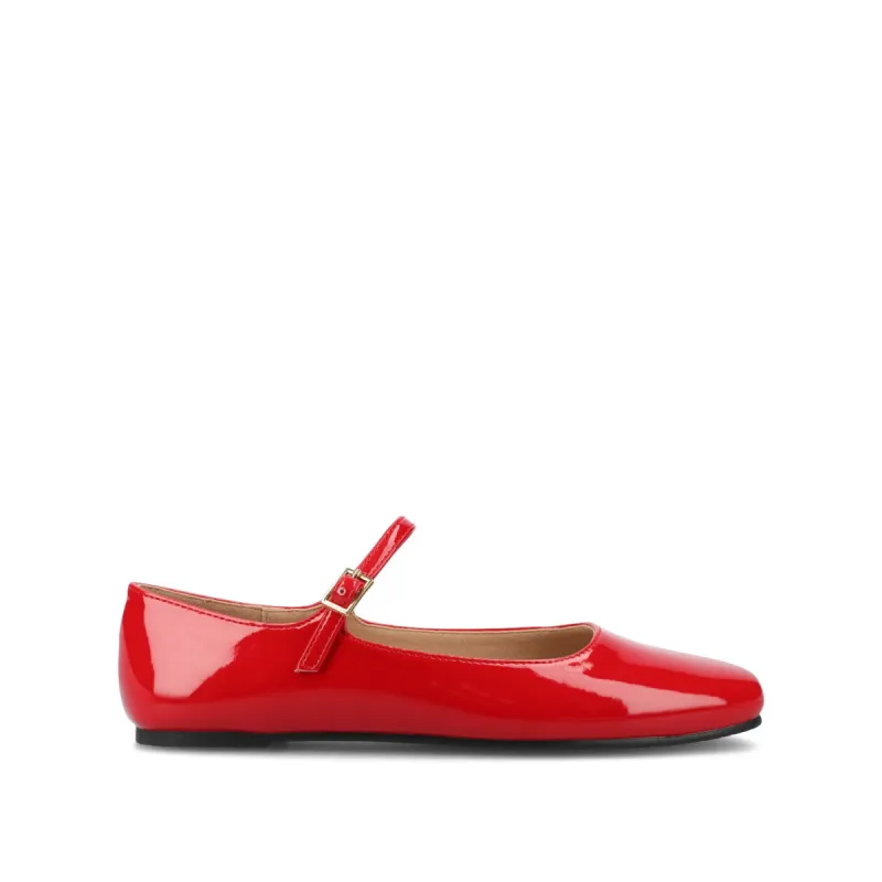 CARRIE BALLET FLATS IN PATENT sold by Journee Collection
