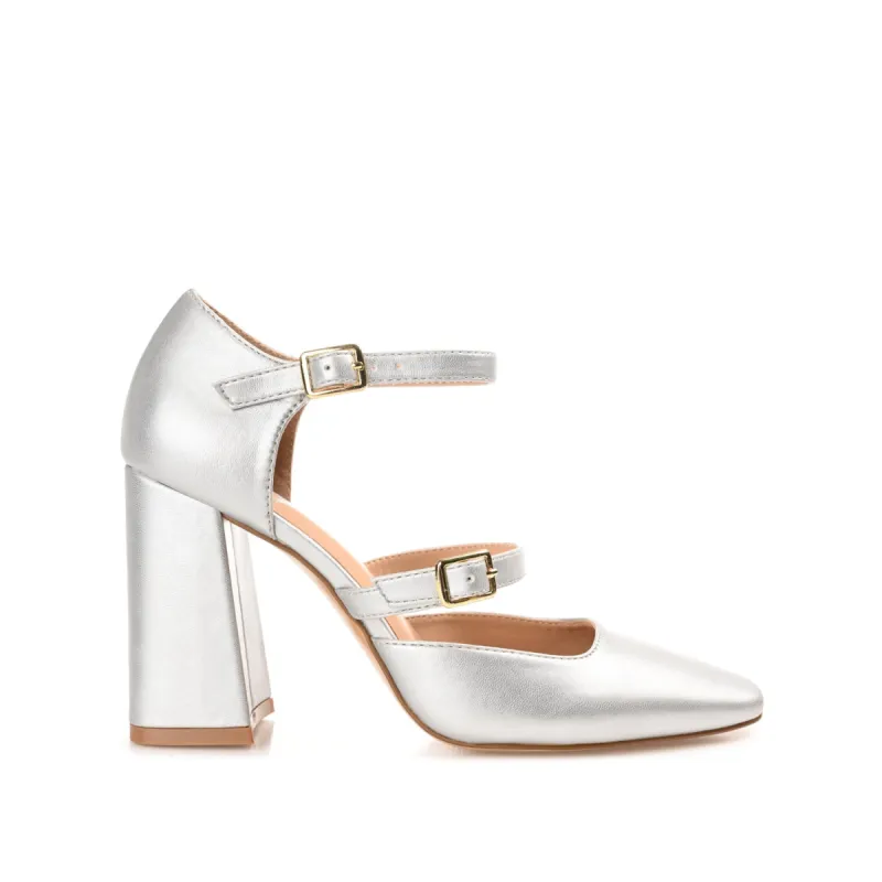 ISADORAH MARY JANE HEELS IN FAUX LEATHER sold by Journee Collection
