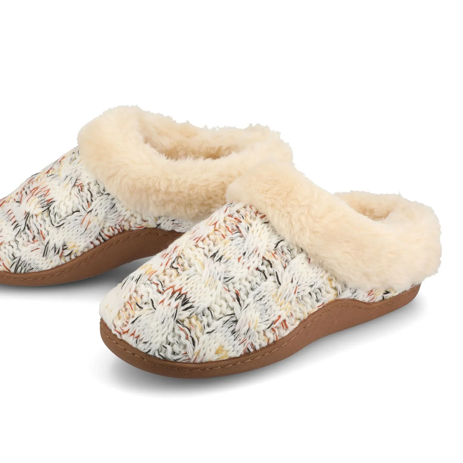 ADIAH SLIPPERS IN SWEATER CABLE KNIT sold by Journee Collection product image thumbnail 3