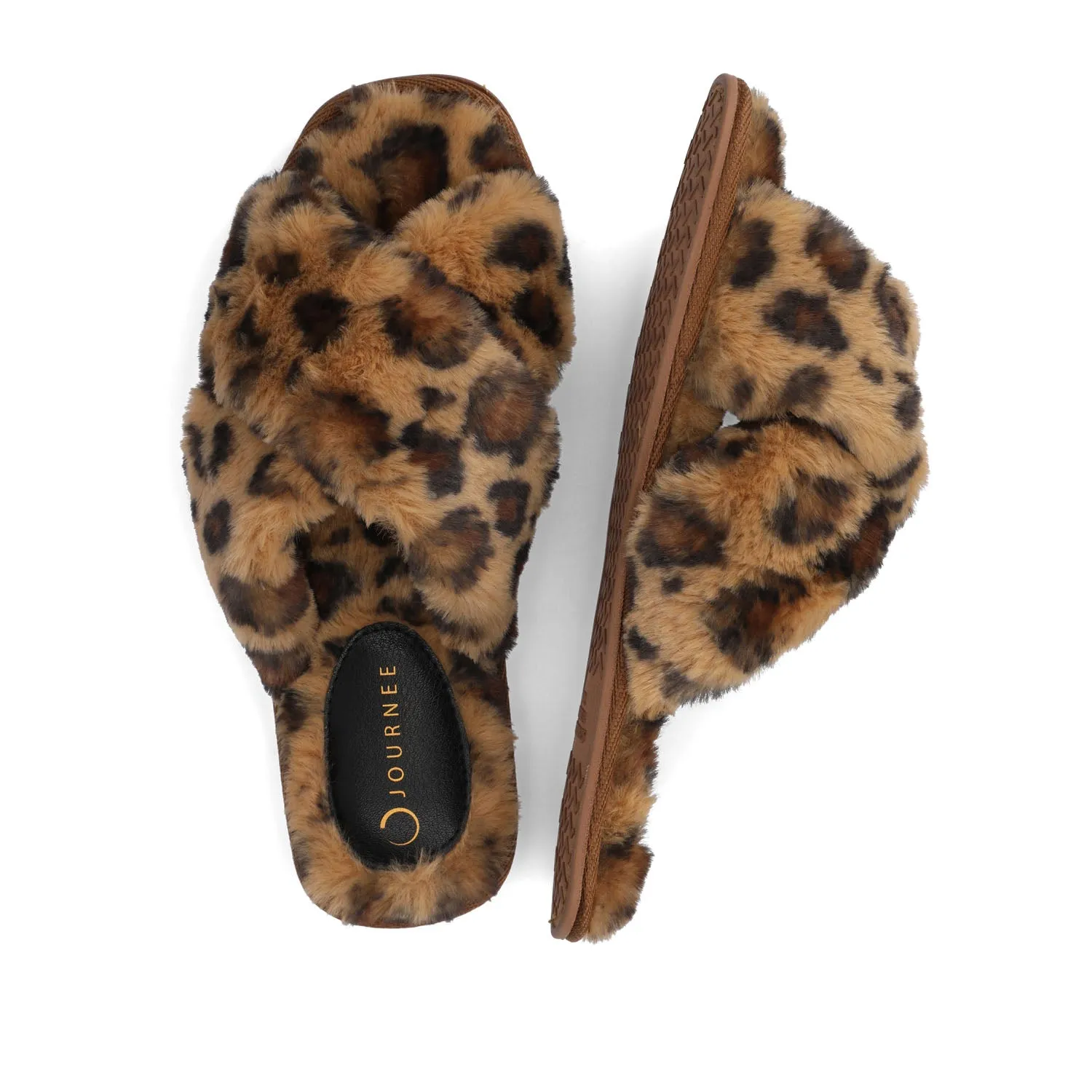 VEEDIA SLIPPERS IN FAUX FUR sold by Journee Collection product image thumbnail 4