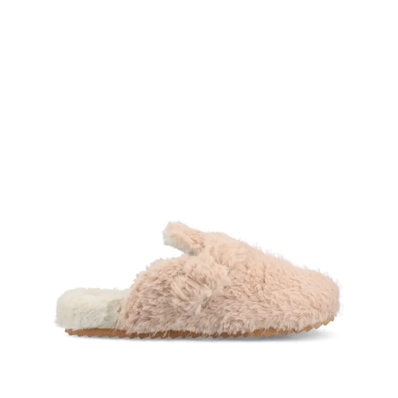 ARDENN SLIPPERS IN FAUX FUR sold by Journee Collection