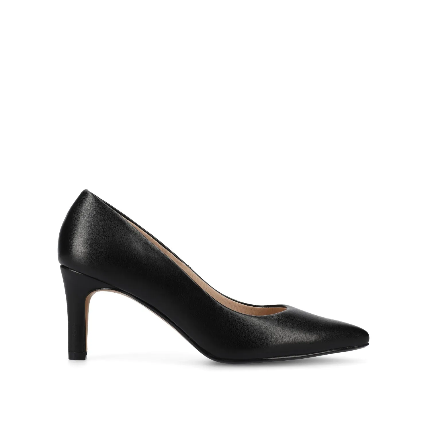 SCYLEE STILETTO PUMP HEELS IN VEGAN LEATHER sold by Journee Collection