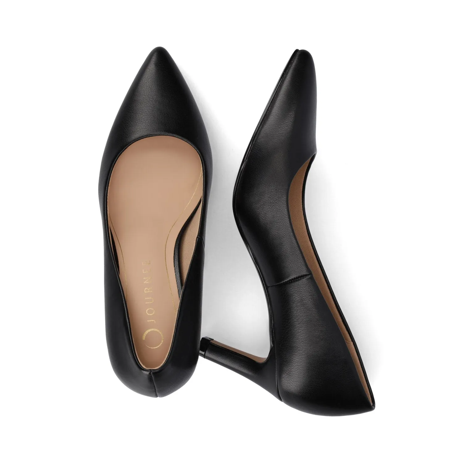 SCYLEE STILETTO PUMP HEELS IN VEGAN LEATHER sold by Journee Collection product image thumbnail 4