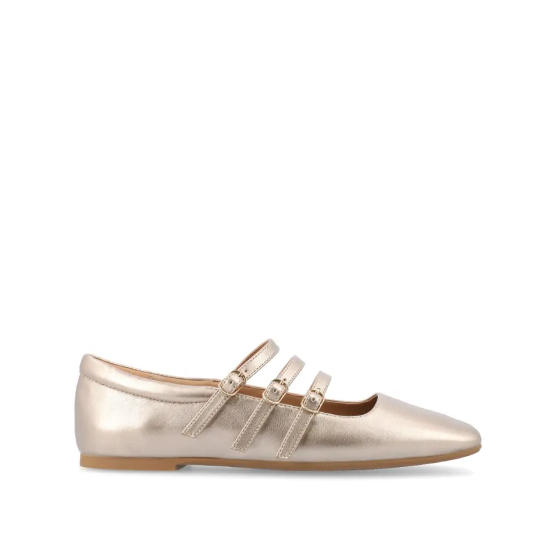 DARLIN BALLET FLATS IN FAUX LEATHER IN WIDE sold by Journee Collection