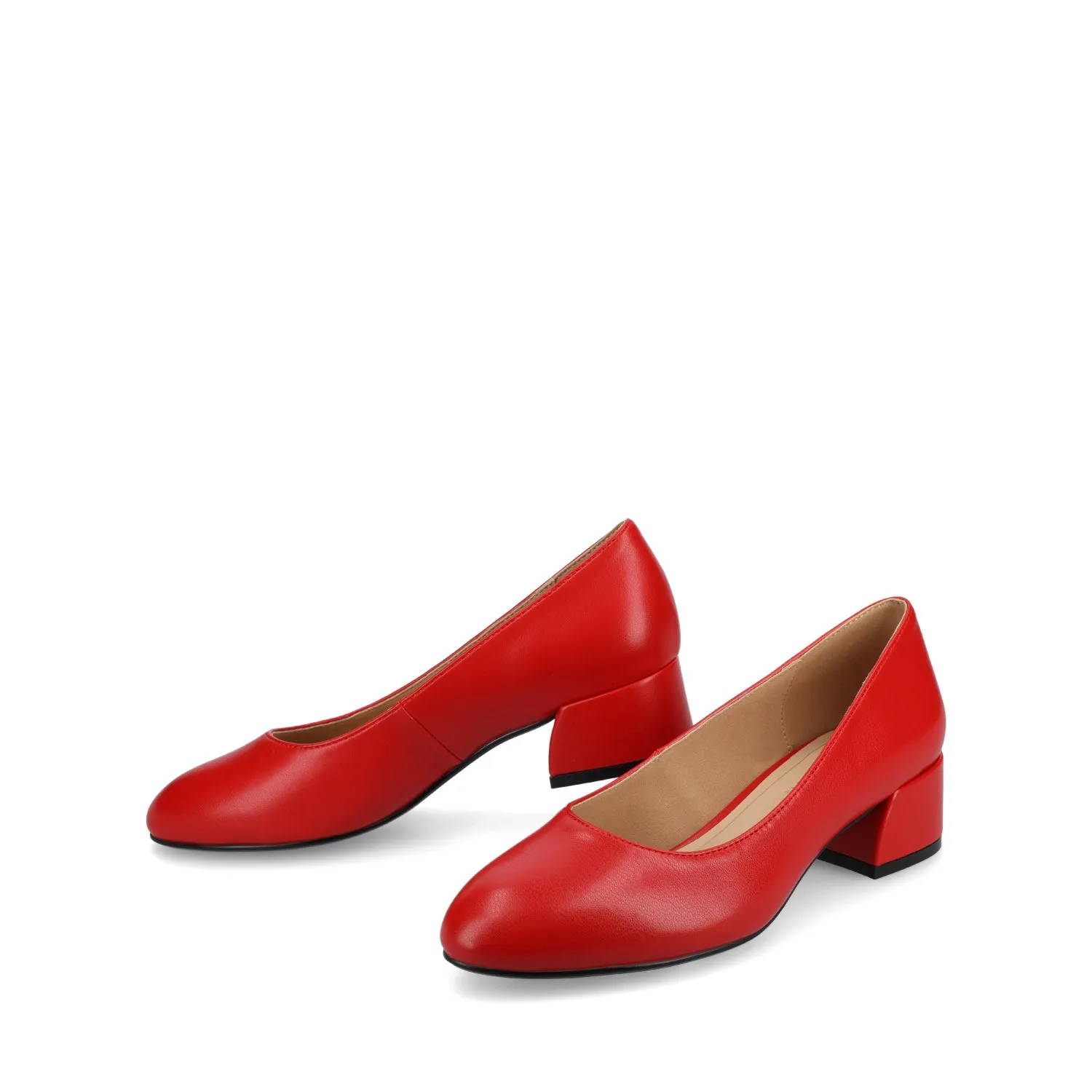 SAAR II BLOCK HEEL PUMPS IN VEGAN LEATHER sold by Journee Collection product image thumbnail 3