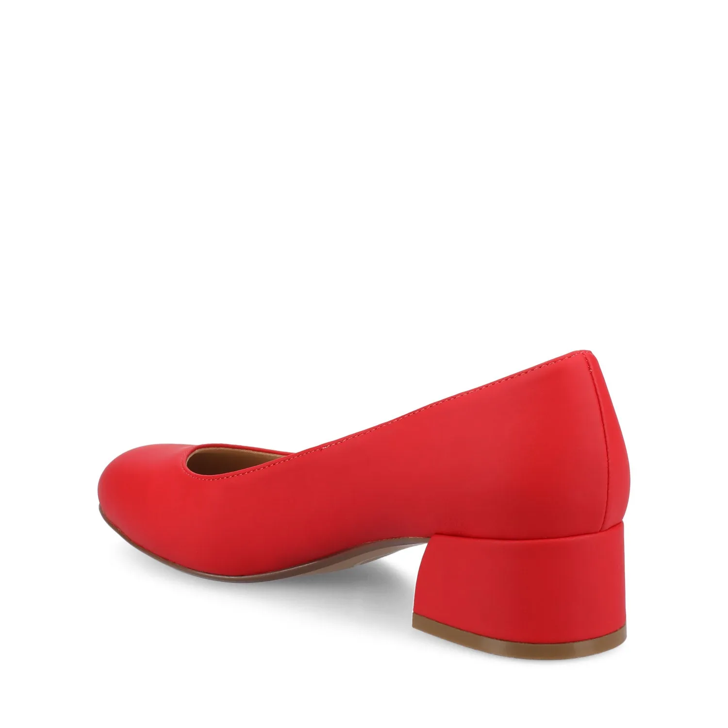 SAAR II BLOCK HEEL PUMPS IN VEGAN LEATHER sold by Journee Collection product image thumbnail 5
