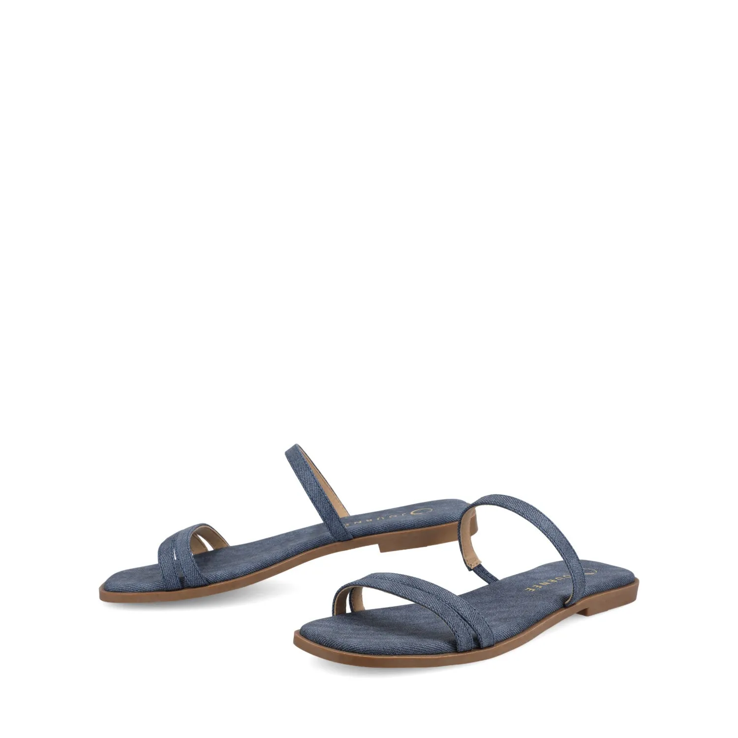 BRISA MULTI STRAP SANDALS IN CORK & DENIM sold by Journee Collection product image thumbnail 3