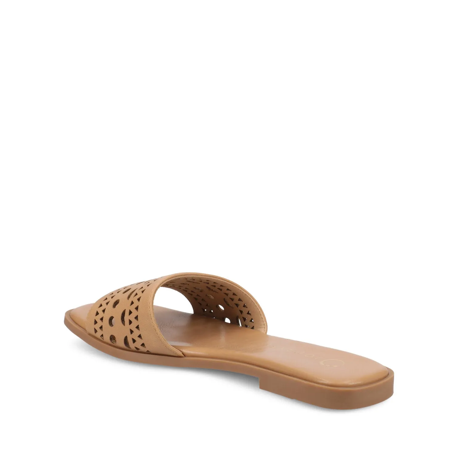 BRODIE SLIDE SANDALS IN VEGAN LEATHER sold by Journee Collection product image thumbnail 5