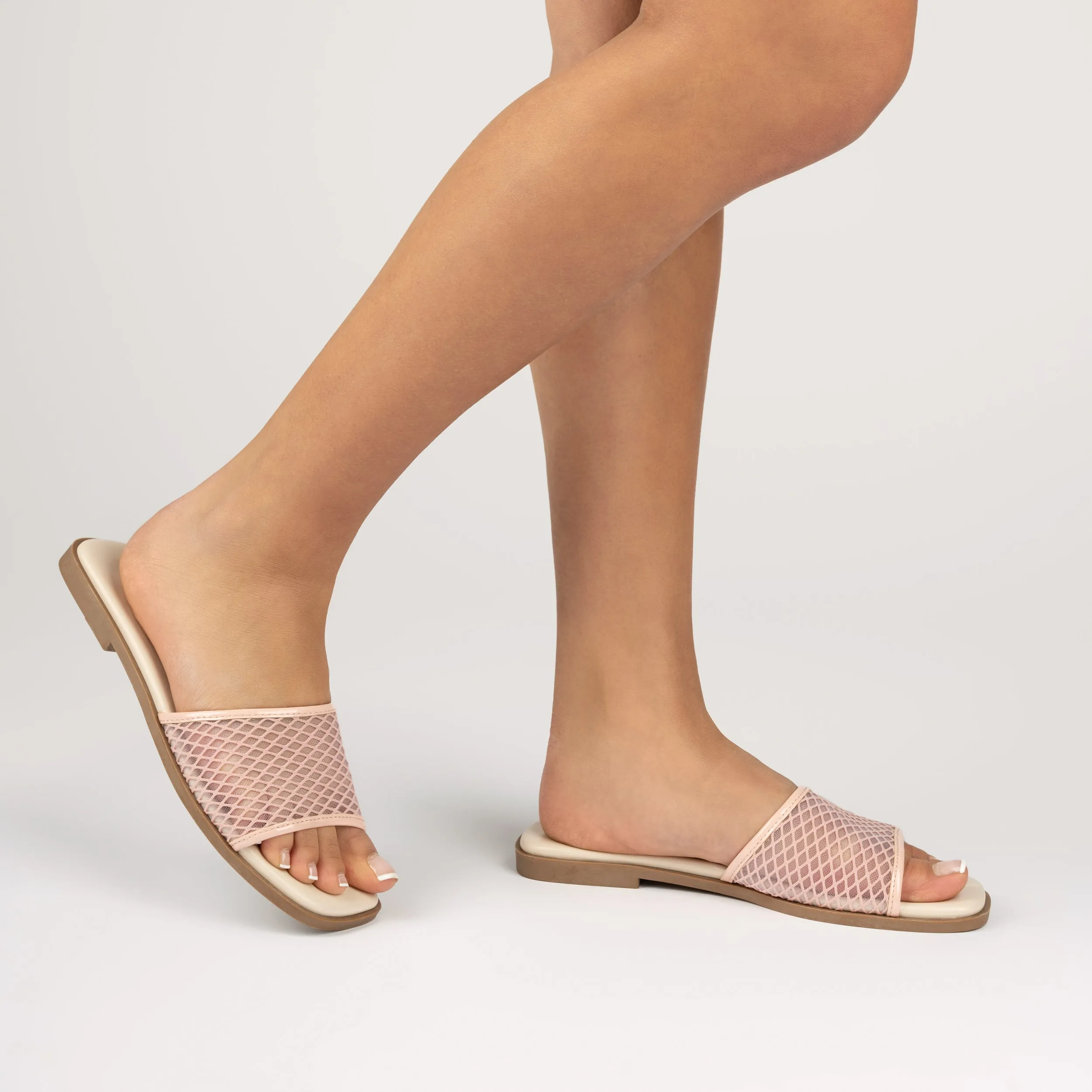 BRECKLEY SLIDE SANDALS IN MESH sold by Journee Collection product image thumbnail 2