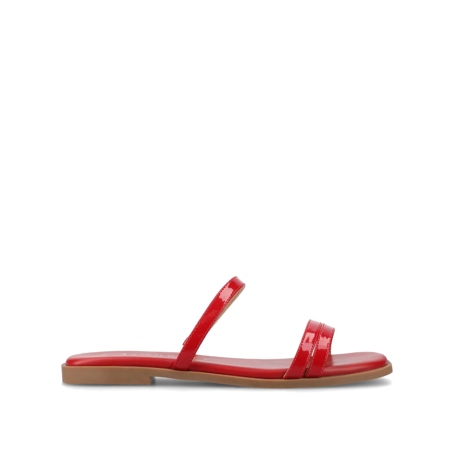 BRISA SLIDE SANDALS IN VEGAN LEATHER sold by Journee Collection