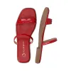 BRISA SLIDE SANDALS IN FAUX LEATHER sold by Journee Collection
