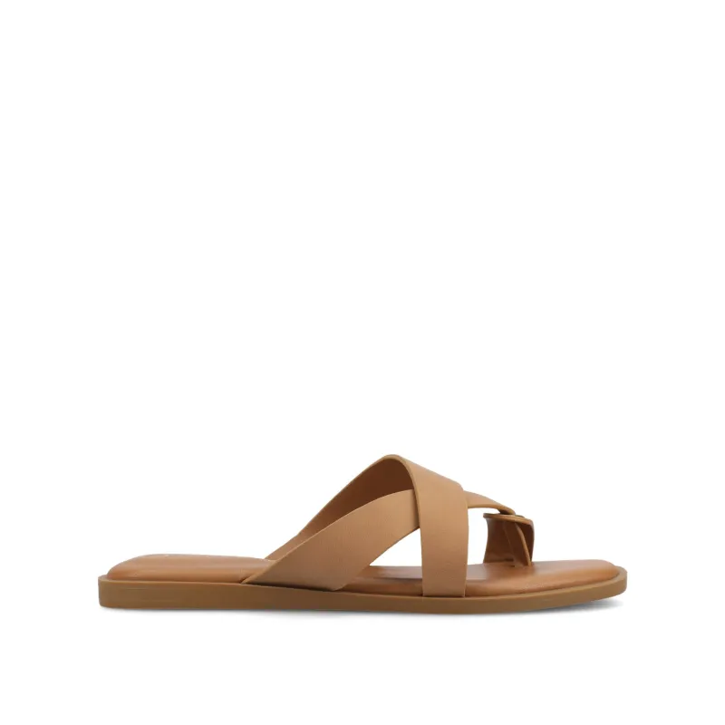 PRIZZIE SLIP ON FLAT SANDALS sold by Journee Collection