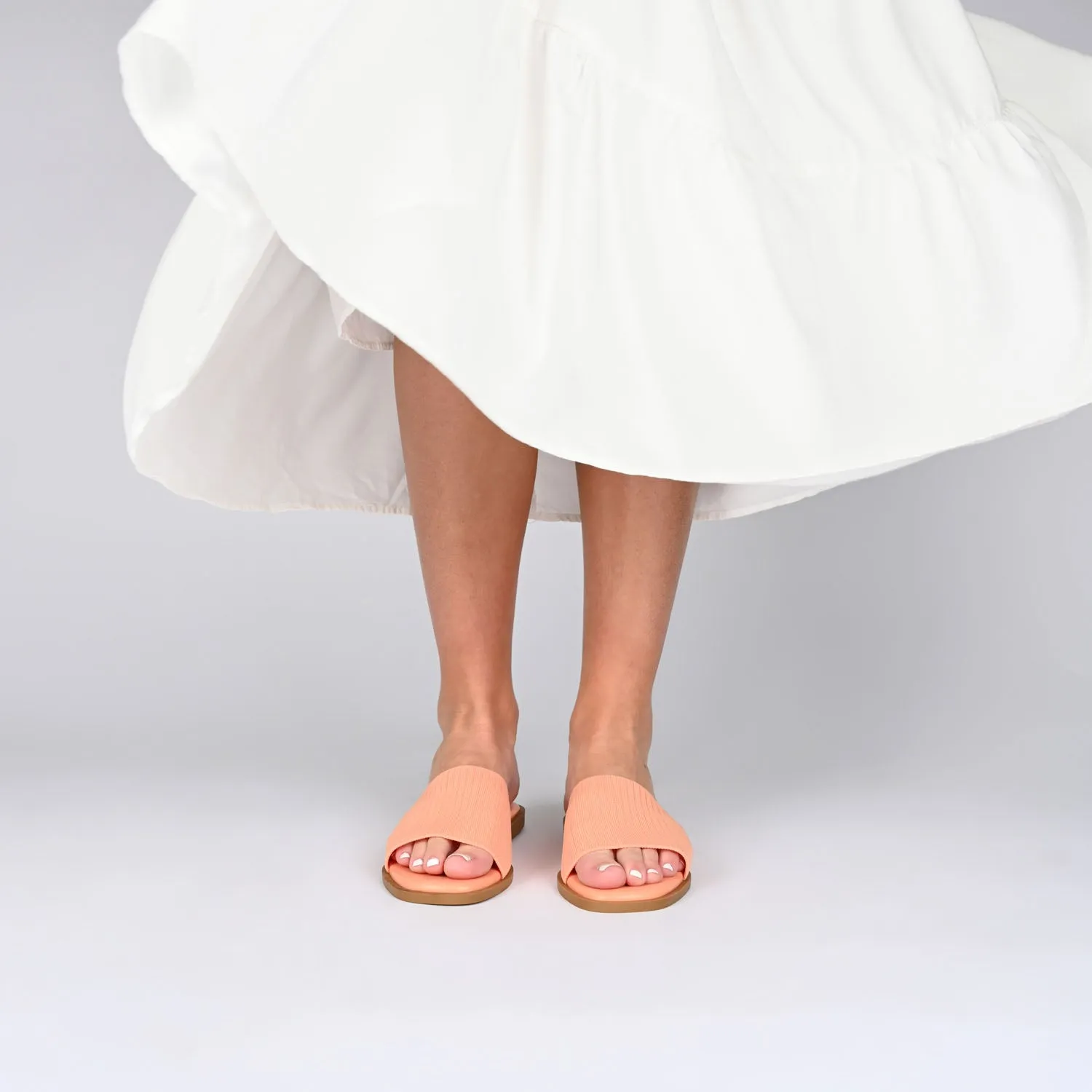 PRISILLA SLIDE SANDALS IN STATEMENT sold by Journee Collection product image thumbnail 2