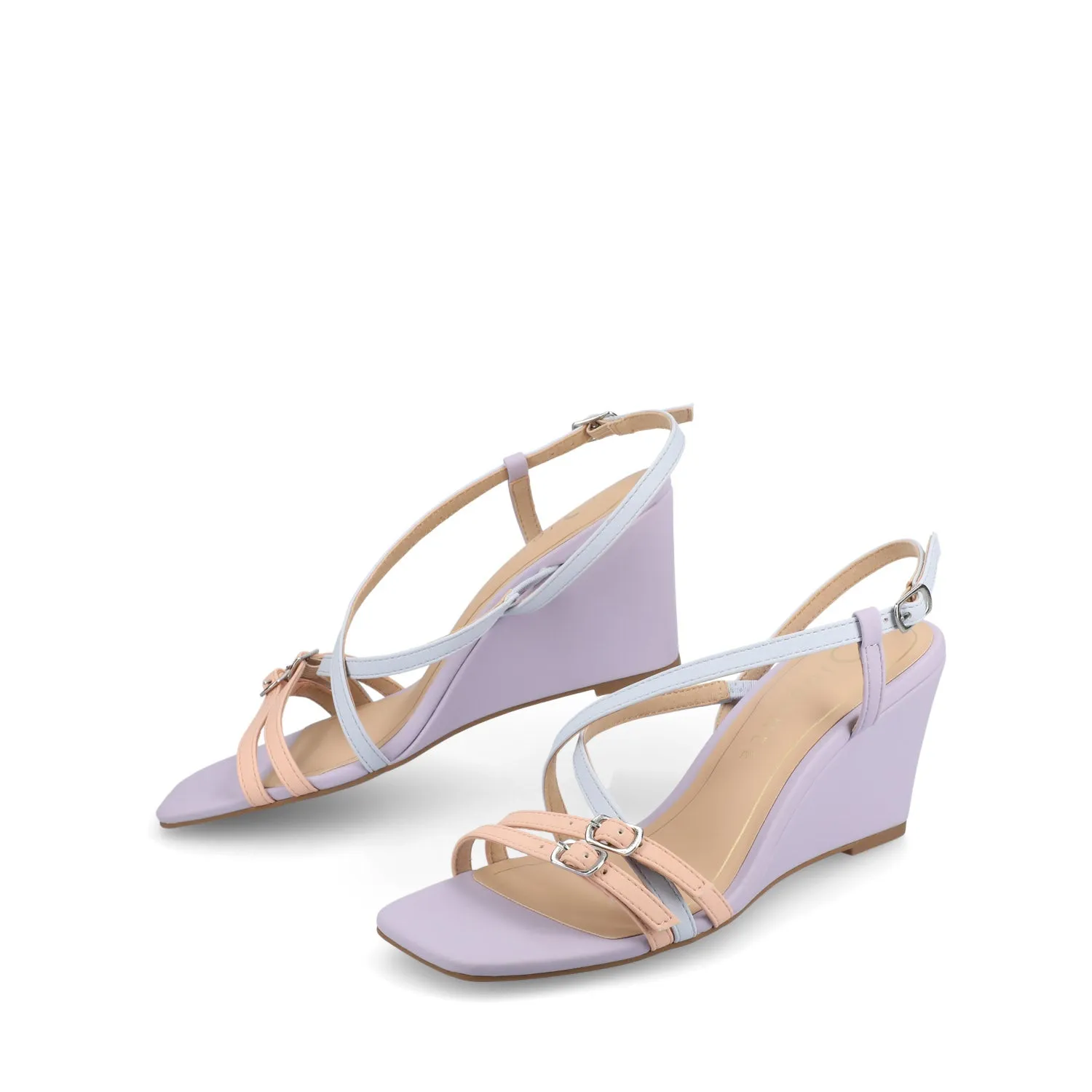 CLINNNE MULTI STRAP WEDGE SANDALS sold by Journee Collection product image thumbnail 3