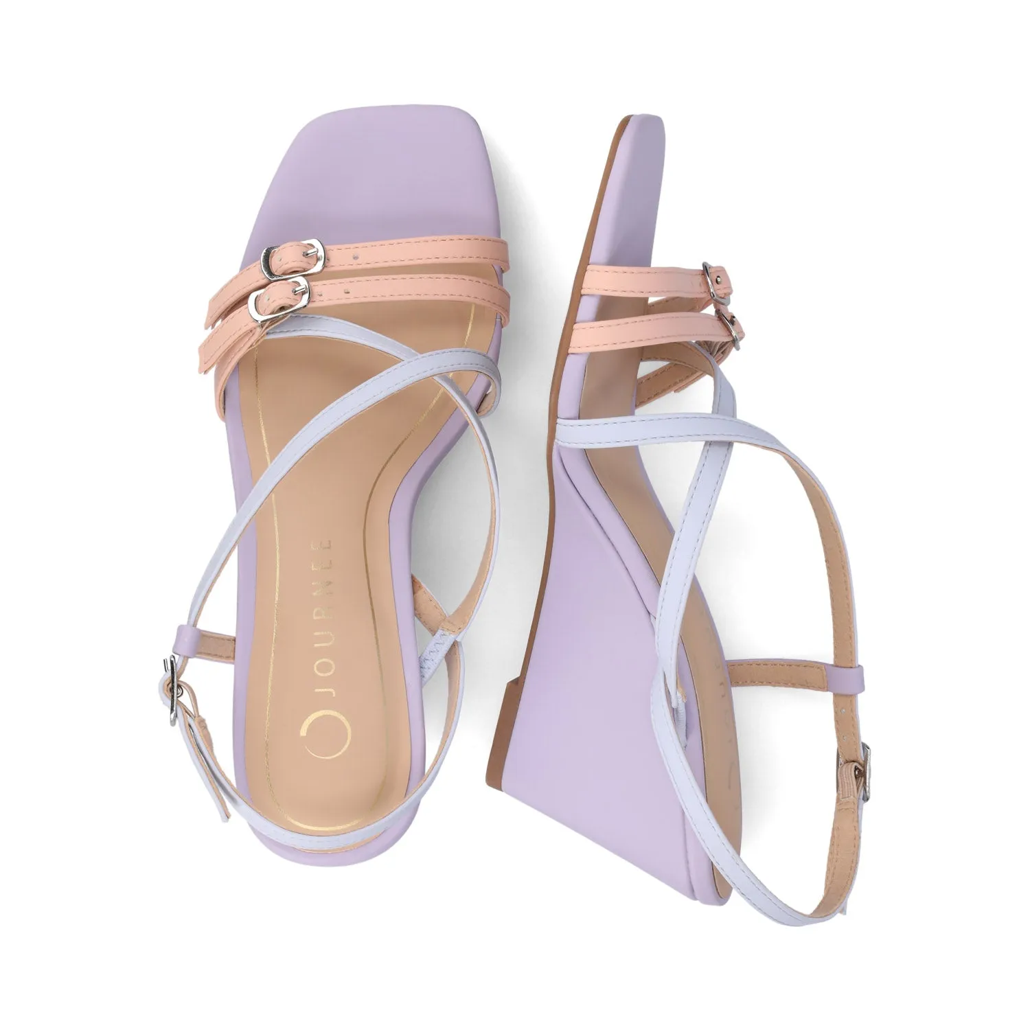 CLINNNE MULTI STRAP WEDGE SANDALS sold by Journee Collection product image thumbnail 4