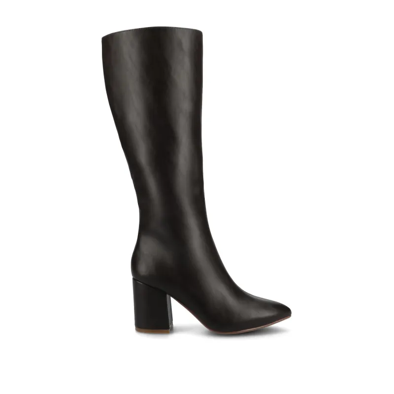 AMEYLIA VEGAN LEATHER KNEE-HIGH BOOTS IN WIDE CALF sold by Journee Collection