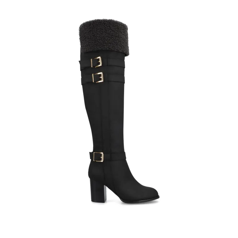 ALYZA OVER THE KNEE BOOTS sold by Journee Collection